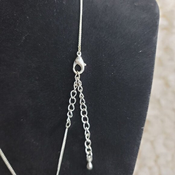 Bijoux Terner necklace silver Heart‎ Dangle15  Inch Chain - Picture 6 of 13